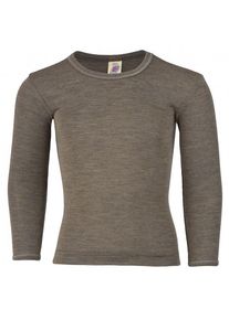 Engel Kinder Unterhemd L/S Merinounterwäsche Kinder (Gr 176 |grau)
