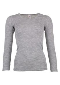 Engel Unterhemd L/S Merinounterwäsche Damen (Gr 46/48 |grau)
