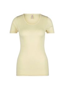 Engel Unterhemd S/S Merinounterwäsche Damen (Gr 38/40 |weiß/grau)