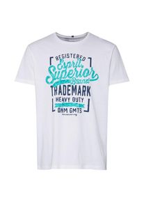 Esprit, Herren Shirt, T&uuml;rkis / Wei&szlig;