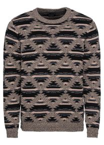 Jack & Jones JACK & JONES, Herren Pullover 'JPRWEST KNIT CREW NECK', Grau / Anthrazit
