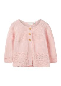 name it, M&auml;dchen Strickjacke, Hellpink