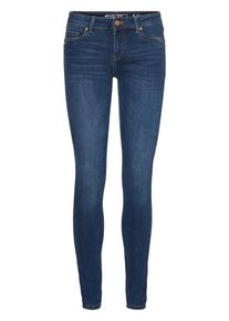 Noisy may, Damen Skinny Fit Jeans 'NW Super', Blue Denim