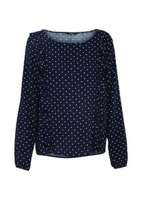 Only, Damen Printbluse mit Blu, Nachtblau