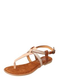 Fritzi aus Preussen Fritzi Aus Preu&szlig;en, Damen Sandale mit Glitzer, Braun / Ros&eacute;