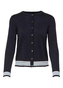 Only, Damen Strickjacke, Navy / Hellblau / Wei&szlig;