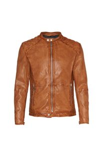 Freaky Nation, Herren Lederjacke 'Dylan', Cognac
