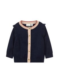 name it, M&auml;dchen Strickjacke, Nachtblau / Hellpink