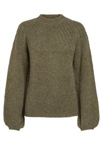 Pieces, Damen Pullover, Oliv