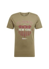 Jack & Jones JACK & JONES, Herren Shirt 'JORRESTA TEE SS CREW NECK', Oliv / Weinrot / Wei&szlig;