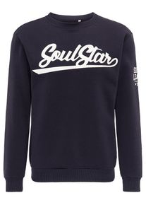 Soulstar, Herren Pullover, Marine / Wei&szlig;