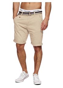INDICODE JEANS, Herren Shorts 'Cuba', Creme