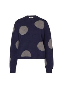EDITED, Damen Pullover 'Tamara', Navy / Grau