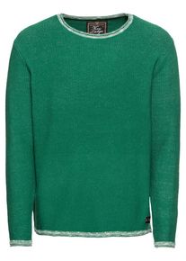 Key Largo, Herren Pullover 'MST MIKA round neck', Oliv