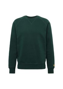 Carhartt Work In Progress Carhartt WIP, Herren Sweatshirt 'Chase Sweatshirt', Gold / Dunkelgr&uuml;n