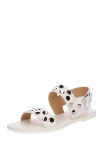 Jil Sander Navy, Damen Sandale '32050A', Wei&szlig;