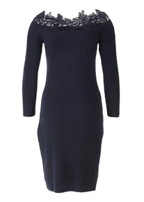 Heine, Damen Strickkleid, Dunkelblau