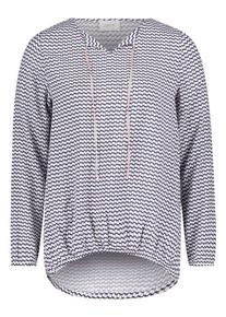 Cartoon, Damen Bluse, Dunkelblau / Ros&eacute; / Wei&szlig;