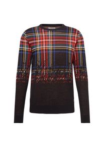 Jack & Jones JACK & JONES, Herren Pullover 'JORTATE KNIT CREW NECK', Blau / Rot