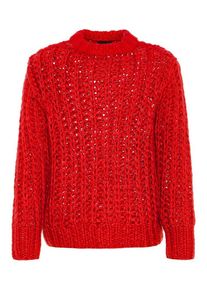 name it, M&auml;dchen Pullover, Feuerrot