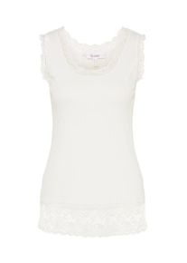 Heine, Damen Spitzentop, Offwhite