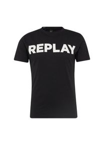 Replay, Herren T-Shirt, Schwarz / Wei&szlig;