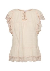 GAP, Damen Bluse 'ZEN NK CROCHET', Nude