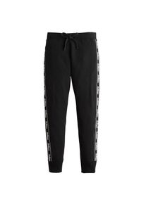 Hollister, Damen Hose 'DTC SPORTY LOGO FLEGGING', Schwarz / Wei&szlig;