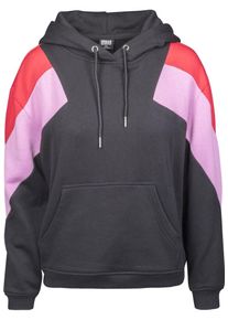 Urban Classics Curvy, Damen Sweatshirt, Pink / Rot / Schwarz