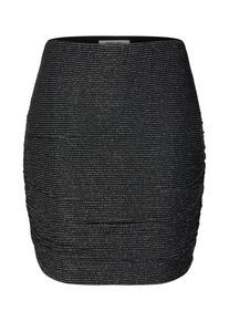 ABOUT YOU, Damen Rock 'Dalia', Schwarz / Silber