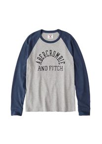 Abercrombie & Fitch Abercrombie & Fitch, Herren Sweatshirt 'LS TECH PLATED 4CC', Grau