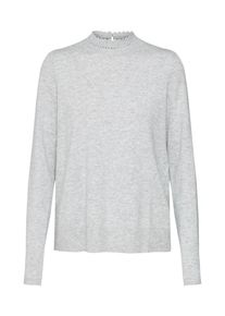 Kookai, Damen Pullover 'PULL ENCOLURE CROCHE', Graumeliert