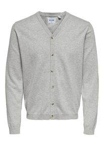 Only & Sons Only & Sons, Herren Cardigan, Grau