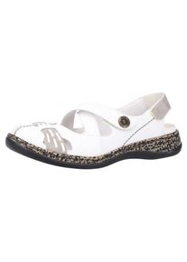 Rieker, Damen Ballerinas, Wei&szlig;