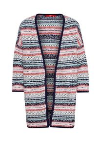 s.Oliver RED LABEL, Damen Strickjacke, Navy / Rosa / Wei&szlig;