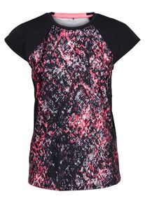 Only Play, Damen Sporttop, Neonpink / Schwarz / Silber