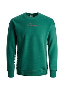 Jack & Jones JACK & JONES, Herren Sweatshirt, Grasgr&uuml;n / Rot / Wei&szlig;