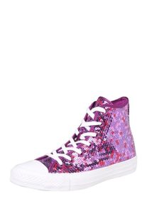Converse, Damen Sneaker 'All Star' in Pailettenoptik, Lila / Wei&szlig;