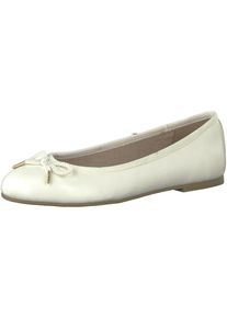 Tamaris, Damen Ballerina, Wei&szlig;