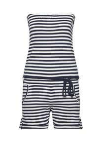 Sublevel, Damen Jumpsuit, Navy / Wei&szlig;