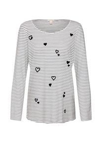 Esprit, Damen Shirt, Schwarz / Offwhite