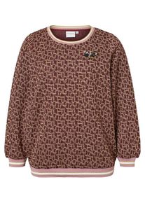 JUNAROSE, Damen Pullover, Gold / Weinrot