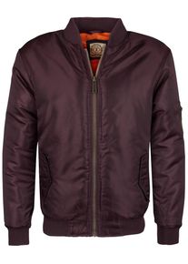Soulstar, Herren Bomberjacke, Burgunder