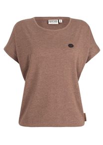 Naketano, Damen Shortsleeve 'Schnella Baustella', Braun