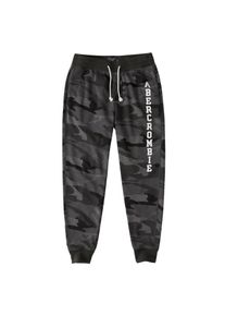 Abercrombie & Fitch Abercrombie & Fitch, Herren Hosen 'CORE LOGO JOGGER GLOBAL DTC', Dunkelgrau / Schwarz