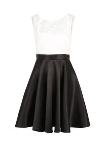 Closet London, Damen Cocktailkleid, Schwarz / Wei&szlig;
