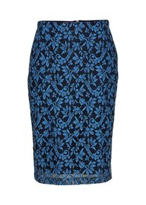 Hugo, Damen Rock 'Riami-1', Navy / Hellblau