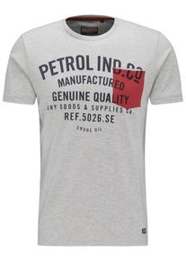 PETROL INDUSTRIES, Herren T-Shirt, Grau / Anthrazit / Rot