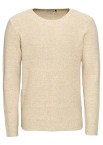 Nowadays, Herren Pullover 'RH structur', Beigemeliert