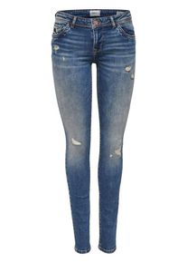 Only, Damen Skinny Fit Jeans 'Sintia' low, Blue Denim